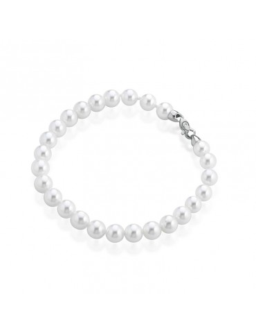 Thigh Bracelet - with 7.5-8mm Akoya Pearls and Natural Diamond - 0