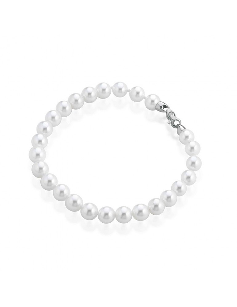 Bracciale Coscia - con Perle Akoya 7,5-8mm - Diamante Naturale - LBBRAKA80105