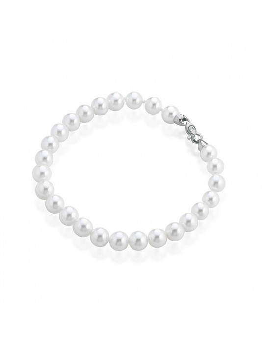 Thigh Bracelet - with 7.5-8mm Akoya Pearls and Natural Diamond - 0