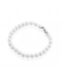 Thigh Bracelet - with 7.5-8mm Akoya Pearls and Natural Diamond - 0