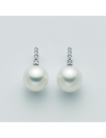 NIMEI EARRINGS WITH AUSTRALIA PEARLS AND DIAMONDS - 0