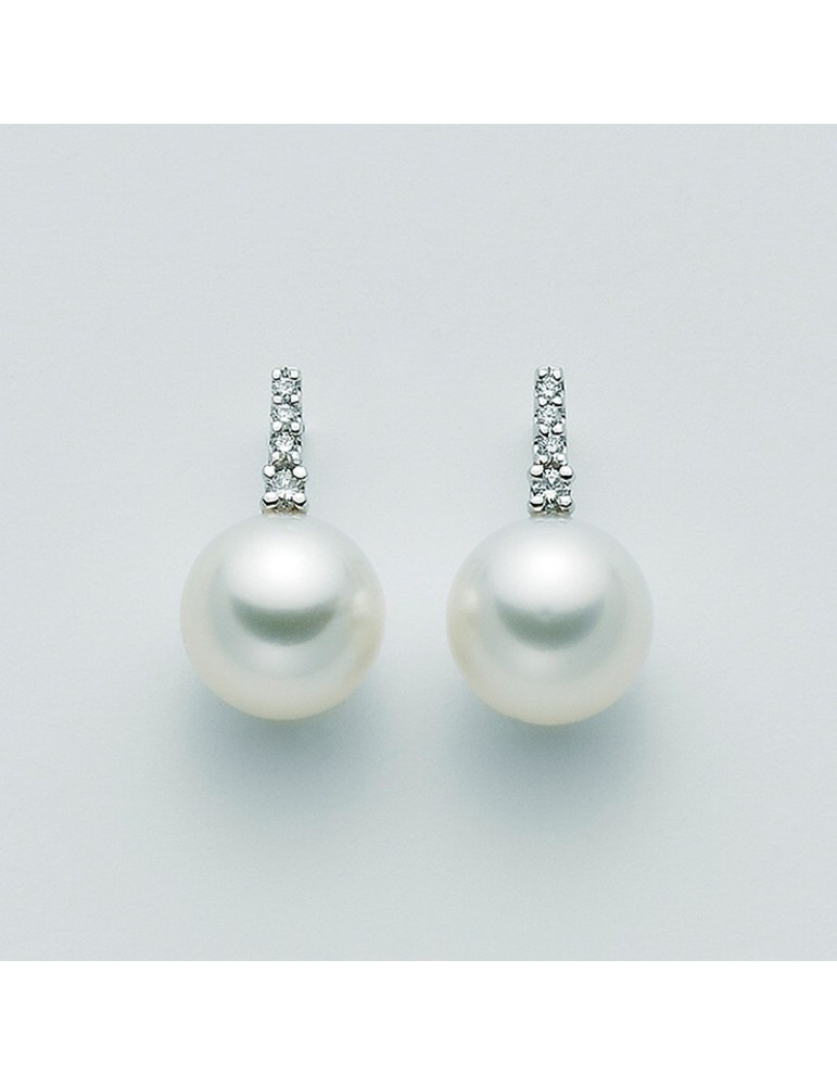 NIMEI EARRINGS WITH AUSTRALIA PEARLS AND DIAMONDS - 0