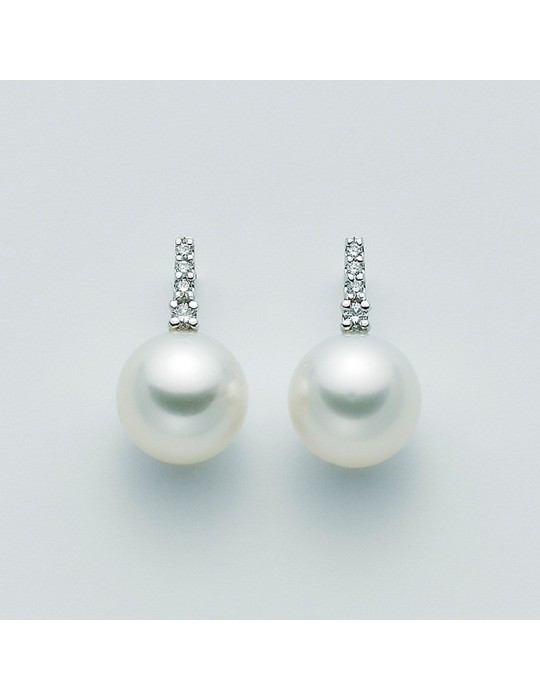 NIMEI EARRINGS WITH AUSTRALIA PEARLS AND DIAMONDS - 0
