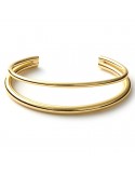 Bracciale Unoaerre - Line - Rigido -Bronzo Dorato-Doppio Filo-EXB5250G