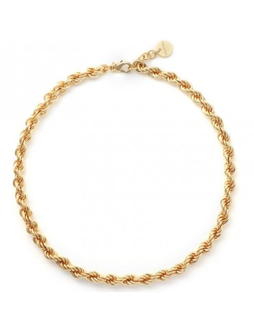 Unoaerre Necklace - Korda - Gilded Bronze - Rope Chain - EXH5444G
