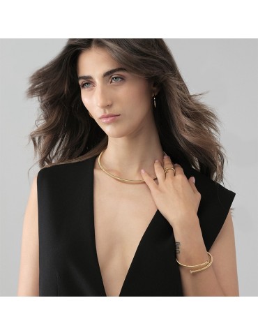 Collana Unoaerre-Bronzo Dorato-Catena Coda di Topo Dorata-EXH5464G-1AR 2