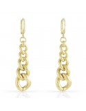 Unoaerre Earrings - Golden Bronze - Graduated Groumette Chain - EXO4131G
