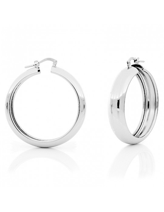 Unoaerre Earrings - Mini Hoop - Silver Plated Bronze - EXO42999B-1AR