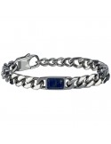 Breil Bracelet - Beat - Steel - Chain-Lapis Lazuli Center-TJ2845