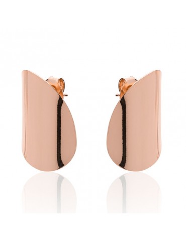 Unoaerre-Fashion Jewellery-Geometric Pinkish Bronze Earrings-EXO4428R