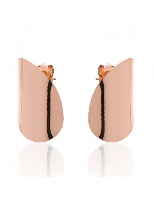 Unoaerre-Fashion Jewellery-Geometric Pinkish Bronze Earrings-EXO4428R