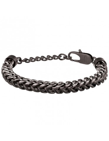 Breil Bracelet - Double - Steel IP Gun - Grain Spike Chain - TJ2908