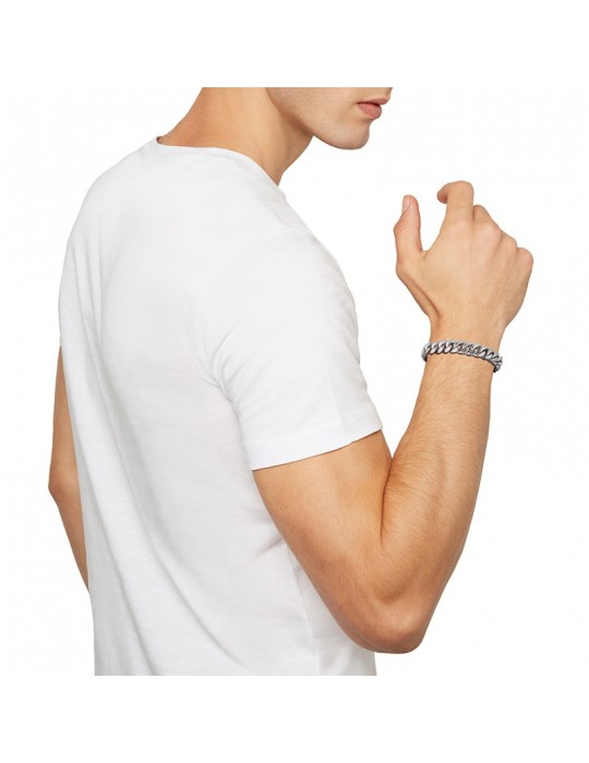 Bracciale Breil - Double - Acciaio Satinato - Spiga di Grano - TJ2909