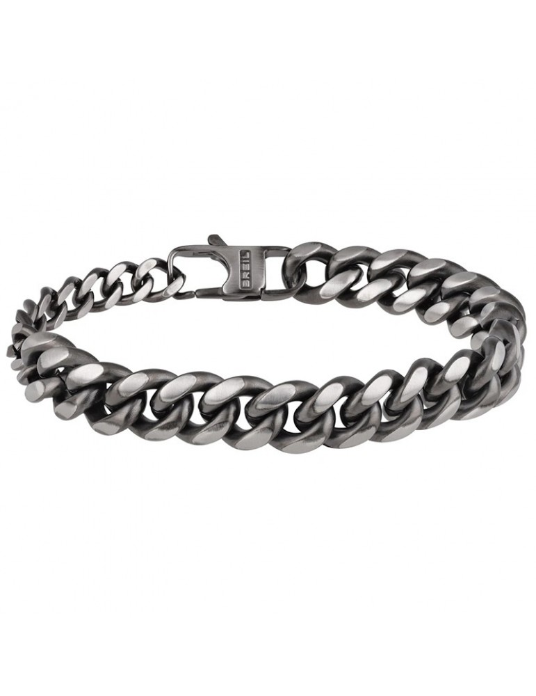 Bracciale Breil da Uomo-Double-Acciaio Anticato-Spiga di Grano-TJ2910