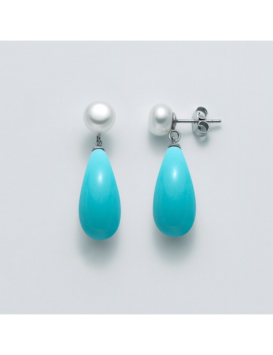 MILUNA EARRINGS WITH PARURE PEARLS - 0