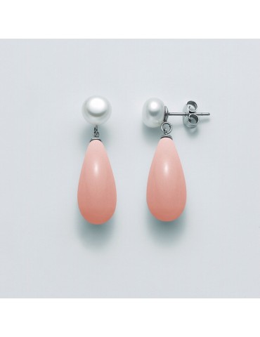ORECCHINI CON PERLE PARURE MILUNA - 0