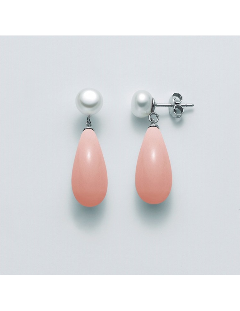 ORECCHINI CON PERLE PARURE MILUNA - 0