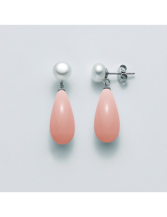 ORECCHINI CON PERLE PARURE MILUNA - 0