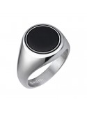 Breil Ring - Code - Steel - Black Onyx - Size 21 - TJ3116