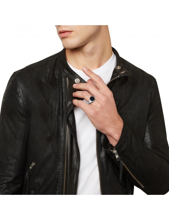 Breil Ring - Code - Steel - Black Onyx - Size 21 - TJ3116