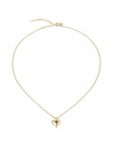 Breil Necklace - Darling - 925% Silver Gilded - Heart Pendant - TJ3154