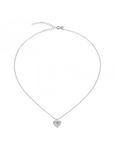 Collana Breil - Darling-Ciondolo a Cuore-Pavè di Cubic Zirconia-TJ3155
