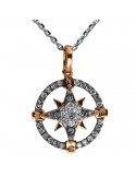 Collana Zancan-Oro Bianco 18Kt-Rosa dei Venti-Diamanti Bianchi-UC083BR