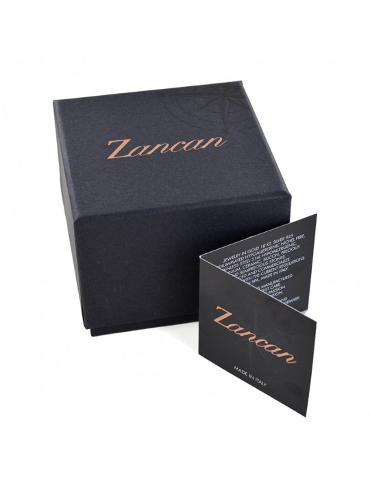 Zancan Necklace-18Kt White Gold-Rose of the Winds-White Diamonds-UC083BR