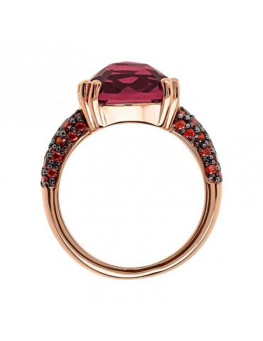 Bronzallure Ring -Prisma Gem Bordeaux-Size 14-WSBZ02179. BRD-14 2