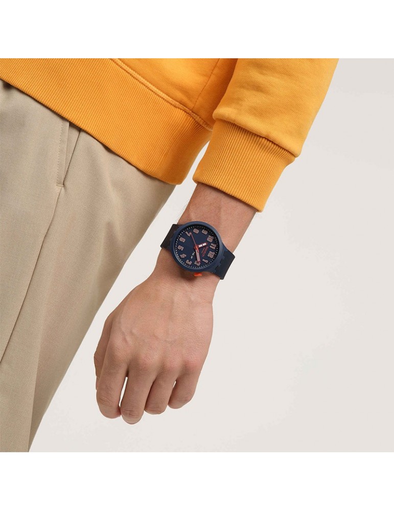 Swatch Watch - Essentially Confident - 47mm - Dark Blue - SB01S700