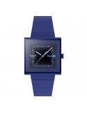Orologio Swatch - Squarely Blacklight - Tempo e Data-42mm-Blu-SO34N700