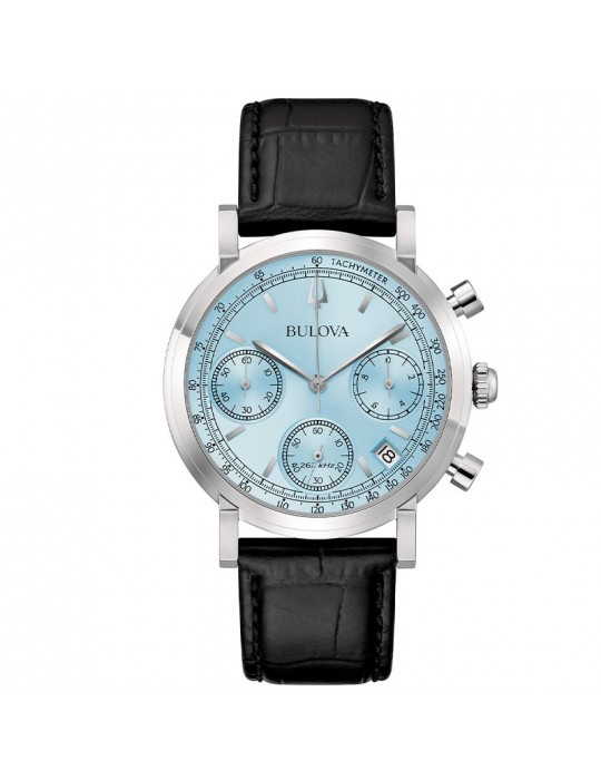 Orologio Bulova - Crono High Precision -262kHz- Quarzo 39mm Ice Blue - 96B456