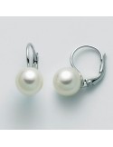 Miluna Woman's Earrings - in White Gold with 8.5-9 mm Pearls - 0