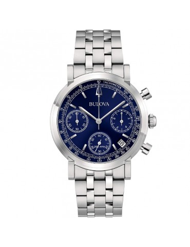 Bulova Watch - Chrono High Precision -262kHz- Quartz 39mm Blue - Steel Bracelet - 0