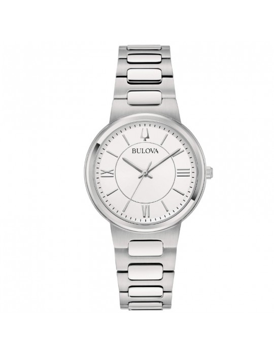 Orologio Bulova - Classic Elegant Quarzo 32mm Argento Bianco - 96L334