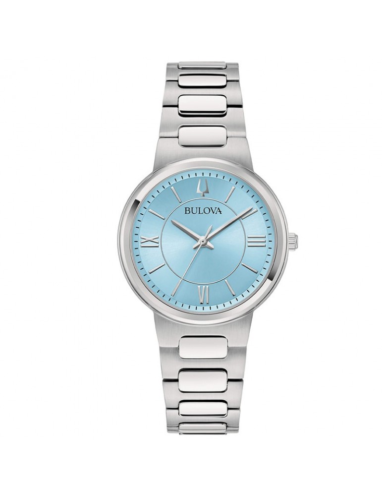 Bulova Watch - Classic Elegant Quartz 32mm Silver Ice Blue - 0