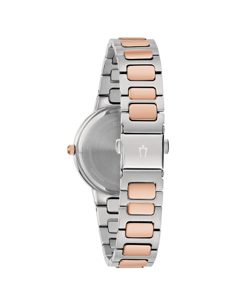 Bulova Watch - Classic Elegant Quartz 32mm Silver Rose Gold - 0