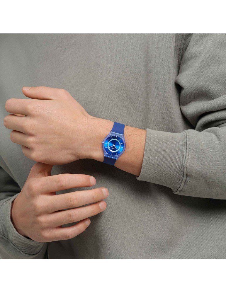 Swatch Watch Jammy Grape Dream Time Only 34mm Blue-SS08I100