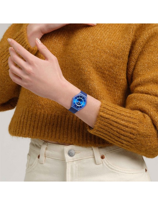 Swatch Watch - Jammy Grape Dream - Time Only - 34mm - Blue-SS08I100
