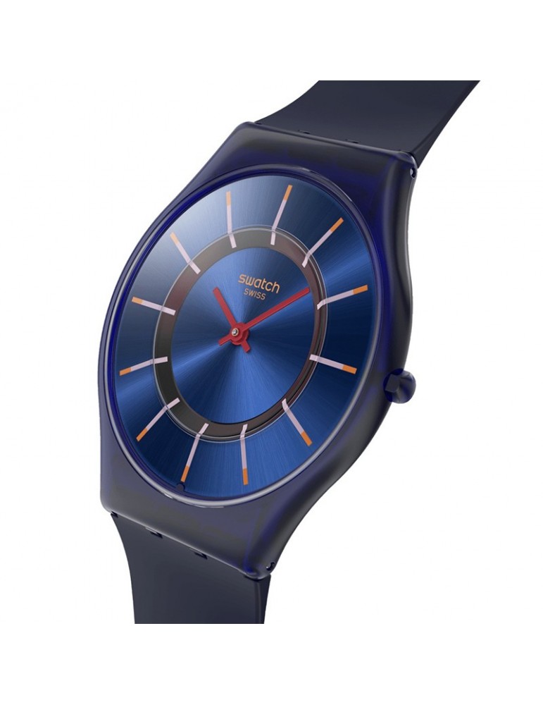 Swatch Watch - Jazzy Berry - Time Only - 34mm - Dark Blue-SS08N117