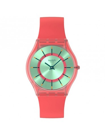 Orologio Swatch - Jazzy Berry - Solo Tempo - Rosa - 34mm-Verde-SS08P111