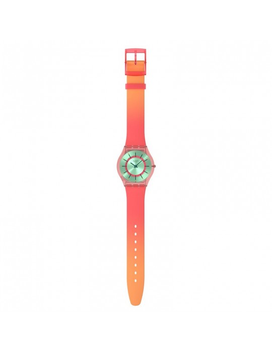 Orologio Swatch - Jazzy Berry - Solo Tempo - Rosa - 34mm-Verde-SS08P111
