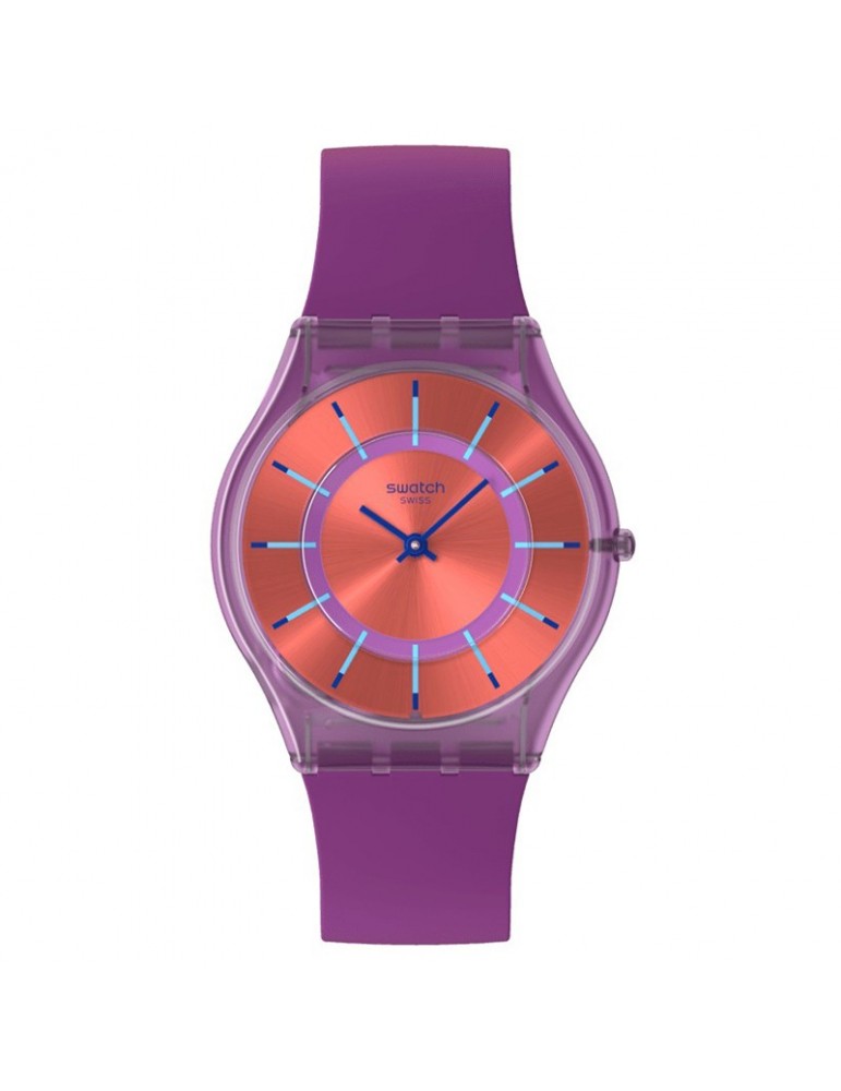Swatch Watch-Sweet Strawberry Dream-Purple-34mm-Dark Pink-SS08V108