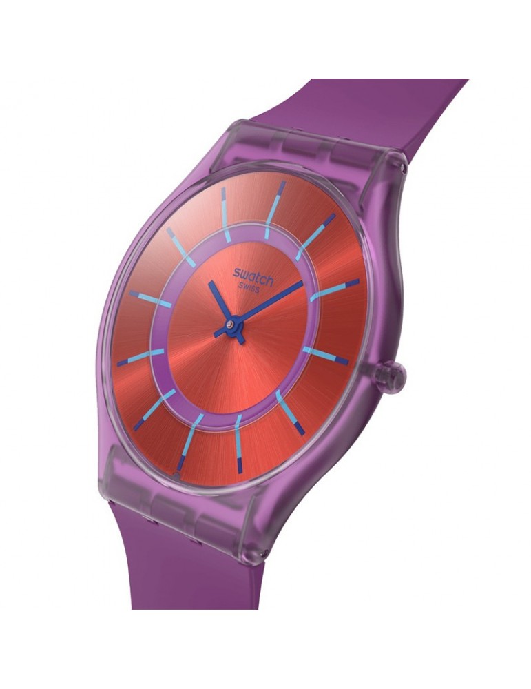 Swatch Watch-Sweet Strawberry Dream-Purple-34mm-Dark Pink-SS08V108