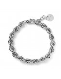 Bracciale Unoaerre - Korda in Bronzo Bianco con Catena Corda - 0