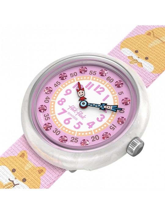 Orologio Flik Flak - Cuddly Hamster - 32mm - Rosa - Cricetini-ZFBNP235