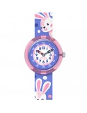 Orologio Flik Flak - Peek-a-Bunny - 32mm - Viola -Coniglietti-ZFBNP236