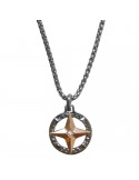 Collana Zancan - Rosa dei Venti Rose Gold - Cristallo Bianco - UHC019