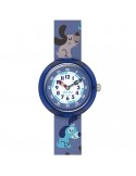 Flik Flak watch - Cutie Puppy - 32mm - Blue - Cagnolini - ZFBNP237