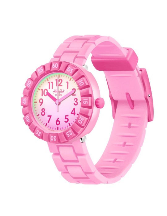 Flik Flak Watch - Pink Splash - Time Only - 37mm - Pink - ZFCSP125
